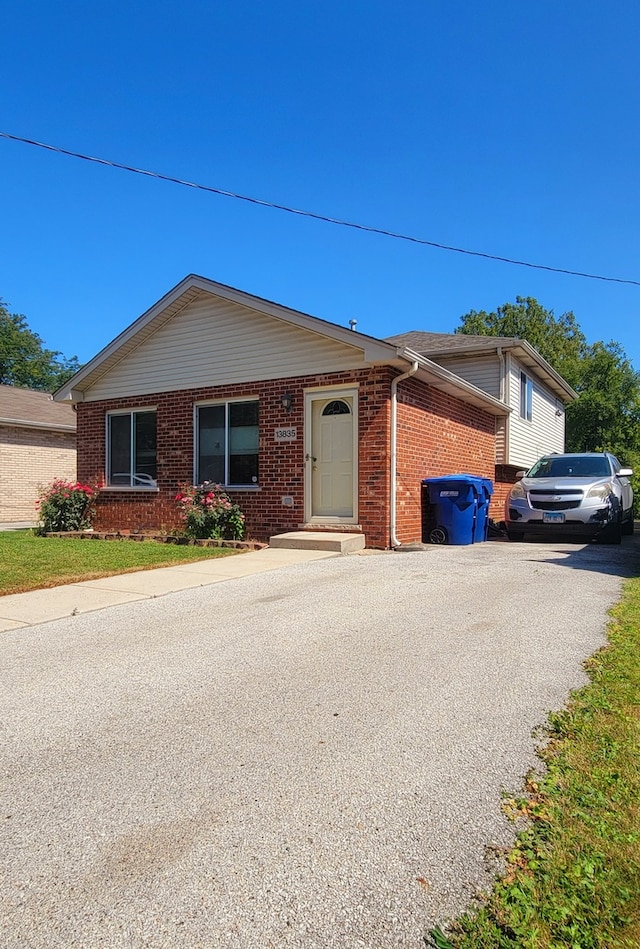 view of front of property