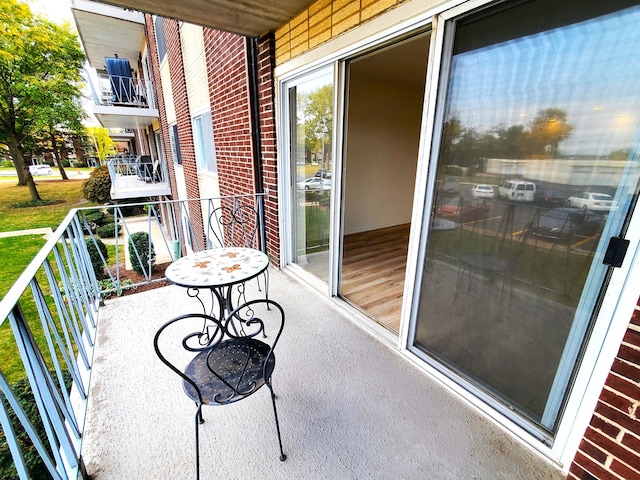 view of balcony