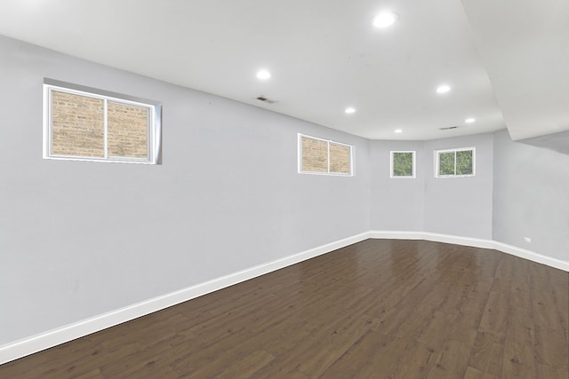 empty room featuring hardwood / wood-style floors