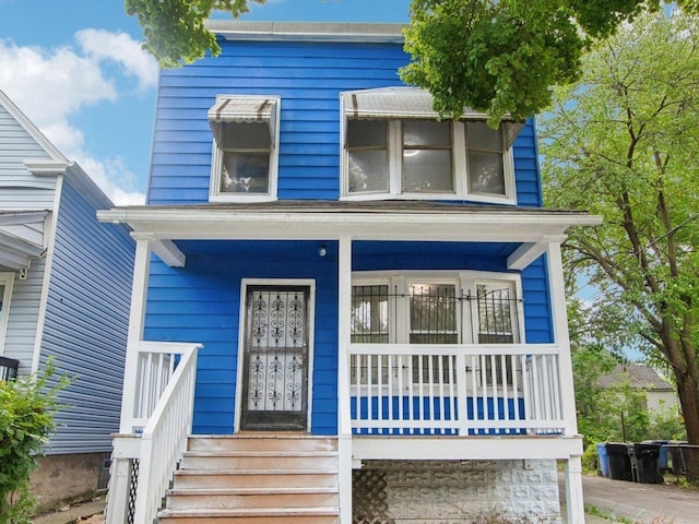 view of front of house featuring a porch