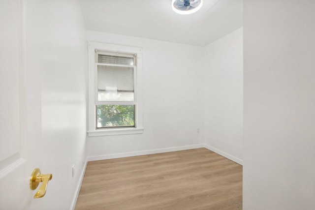 empty room featuring light hardwood / wood-style flooring