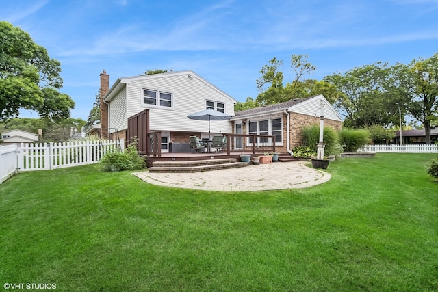 view of patio / terrace featuring a wooden deck