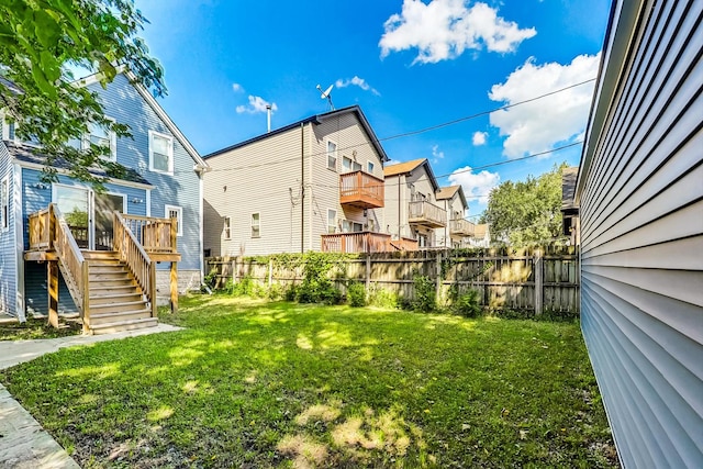 8251 S E End Ave, Chicago, IL 60617 - fenced backyard with stairway and a deck