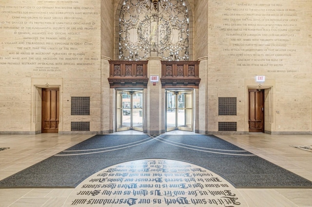 view of building lobby