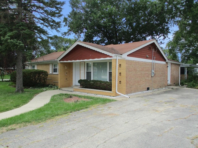 view of ranch-style home