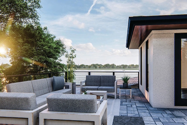 view of patio / terrace featuring outdoor lounge area