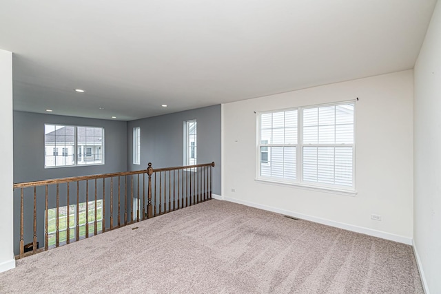 12740 Timber Wood Cir, Plainfield, IL 60585 - spare room featuring carpet, baseboards, and recessed lighting