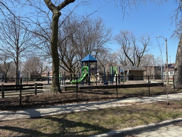 community playground featuring fence