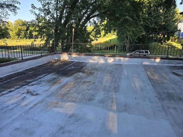 view of pool with fence