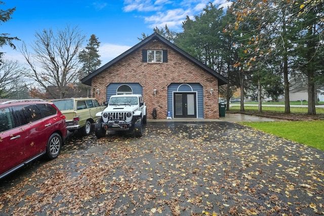 view of front of house featuring french doors