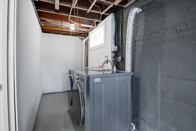 laundry area with washer and dryer