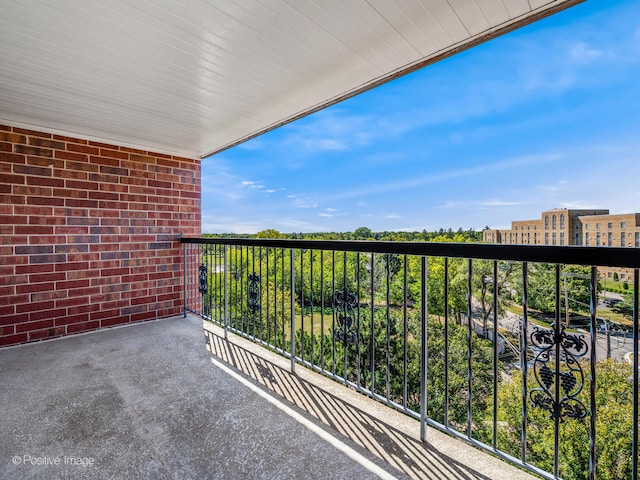 view of balcony