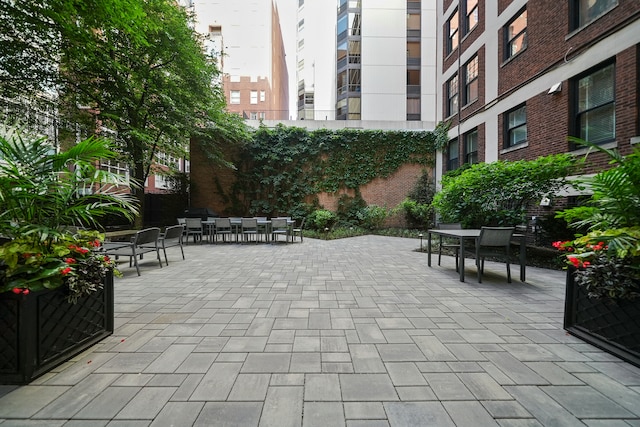 exterior space with a patio area