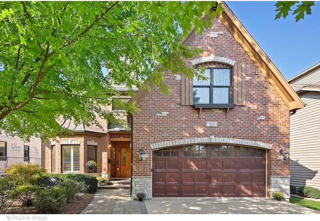 view of front of house featuring a garage