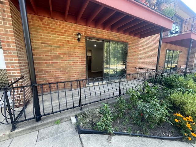 view of patio / terrace featuring a balcony