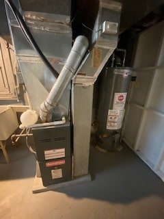 utilities featuring gas water heater