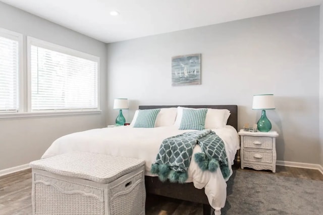 bedroom featuring hardwood / wood-style floors