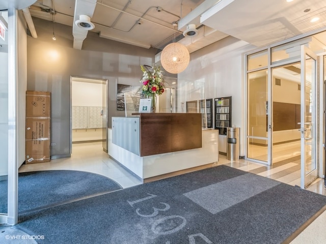 view of reception area