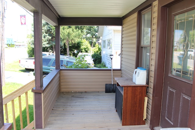 exterior space featuring a porch