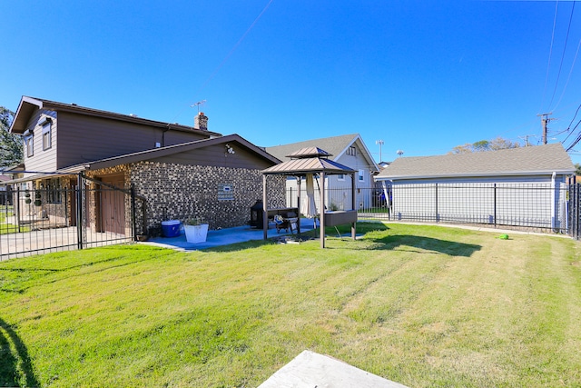 view of yard with a patio