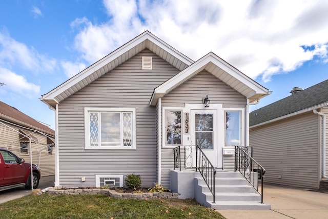 view of bungalow-style house