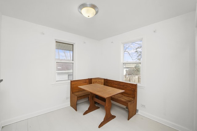 dining area with a wealth of natural light