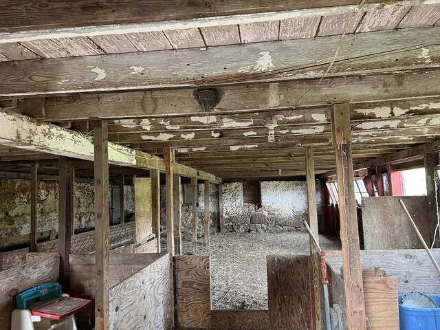 view of horse barn