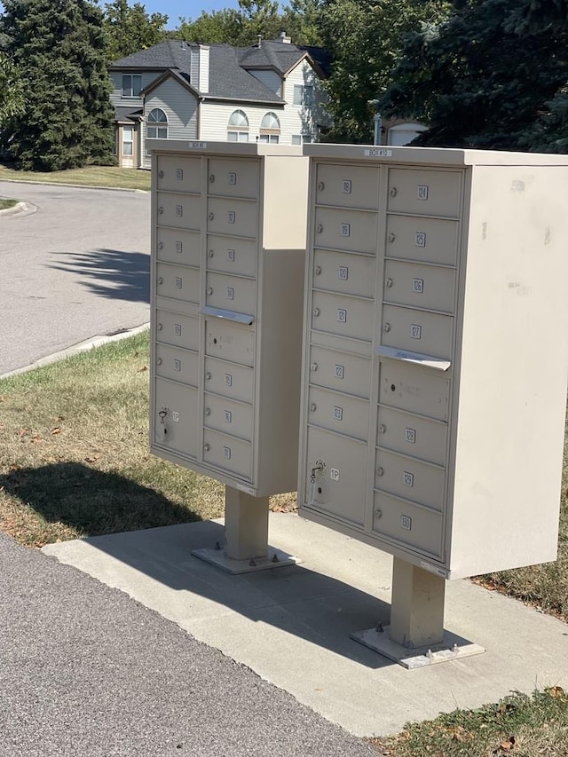 surrounding community featuring mail area