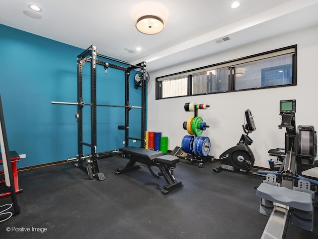 view of exercise room