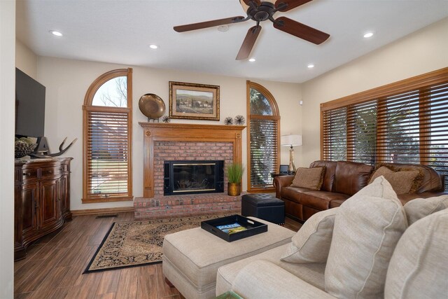 bathroom featuring vanity, vaulted ceiling, ceiling fan, and tile patterned flooring