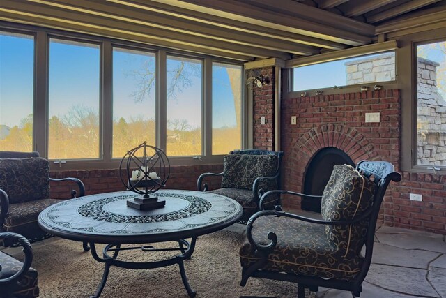 view of patio / terrace with an outdoor living space