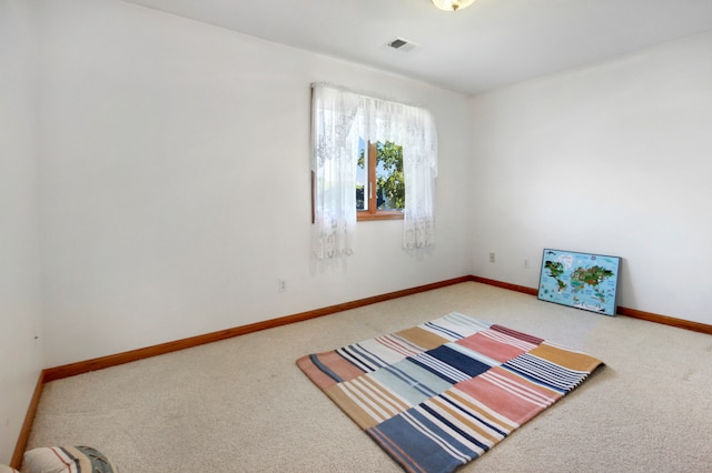 view of carpeted empty room