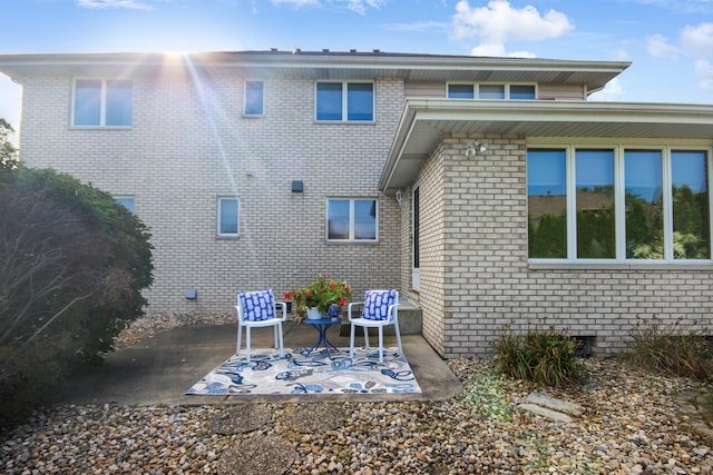 rear view of house with a patio area