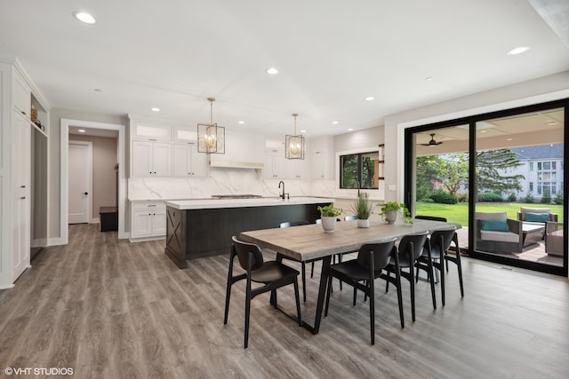 dining room featuring hardwood / wood-style floors