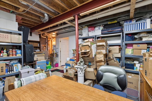 view of storage room