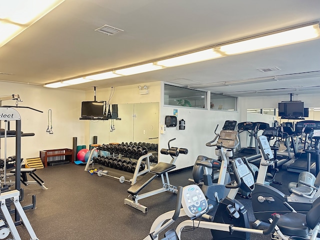 view of exercise room