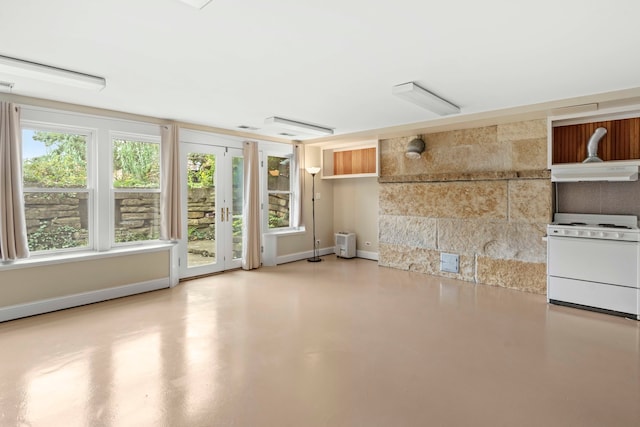 view of unfurnished living room