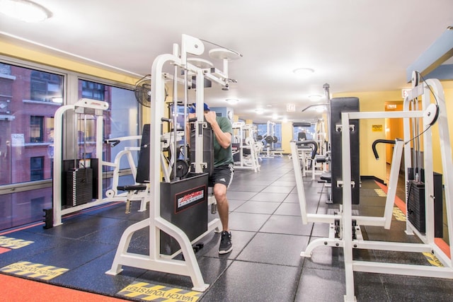 view of workout area