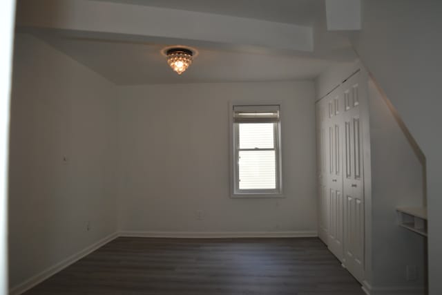 interior space featuring dark hardwood / wood-style floors