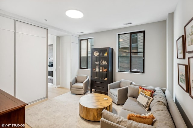 living room featuring wood finished floors