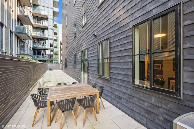 view of patio with outdoor dining space