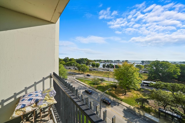 view of balcony