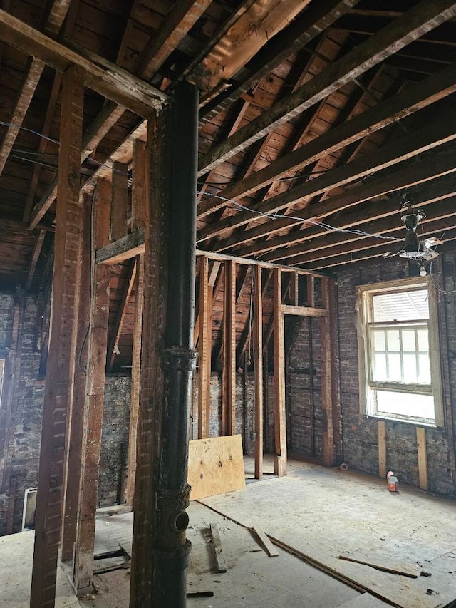 view of attic