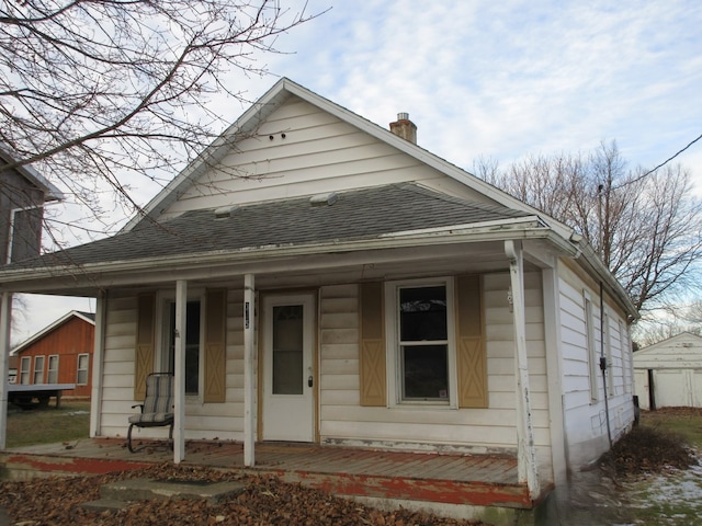 bungalow-style home featuring a porch