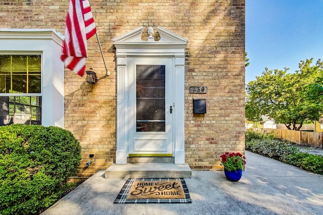 view of property entrance