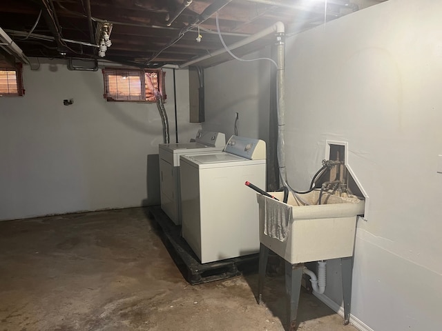 laundry room with separate washer and dryer