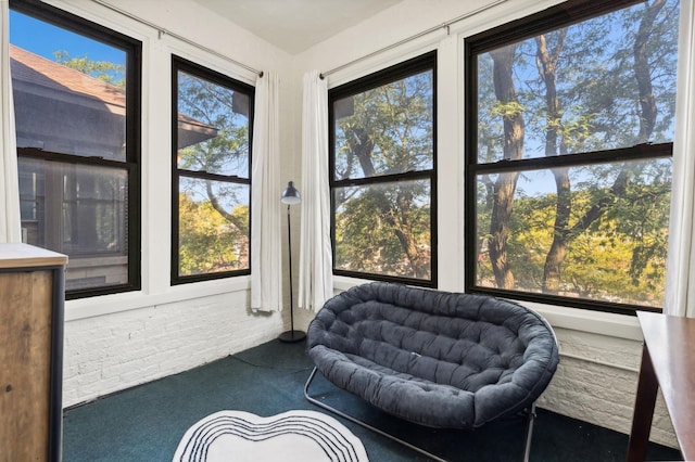 view of sunroom