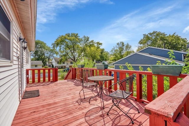 view of wooden terrace