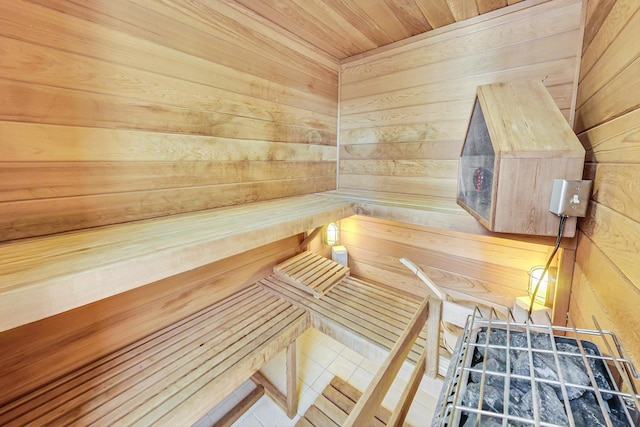 611 Elmwood Ave, Wilmette, IL 60091 - sauna / steam room with wooden walls