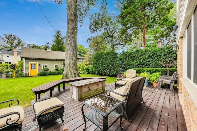611 Elmwood Ave, Wilmette, IL 60091 - view of wooden terrace